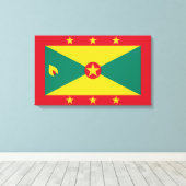 Flagge Grenadas Leinwanddruck (Insitu (Holzboden))
