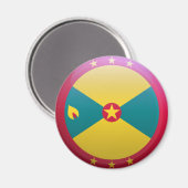 Flagge Grenadas Magnet (Vorderseite/Rückseite)