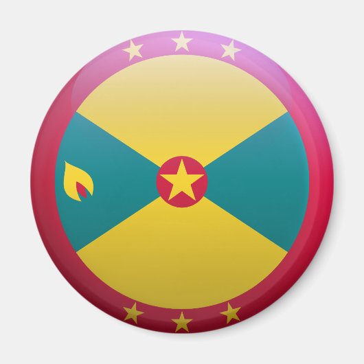 Flagge Grenadas Magnet (Vorne)