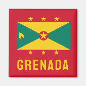 Flagge Grenadas Magnet (Vorne)