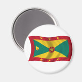 Flagge Grenadas Magnet (Vorderseite/Rückseite)