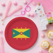 Flagge Grenadas Pappteller (Party)