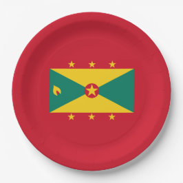 Flagge Grenadas Pappteller