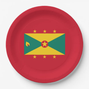 Flagge Grenadas Pappteller