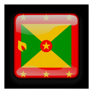 Flagge Grenadas Poster