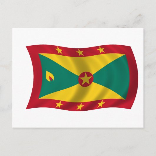 Flagge Grenadas Postkarte (Vorderseite)