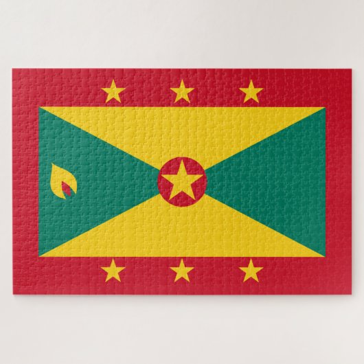 Flagge Grenadas Puzzle (Horizontal)