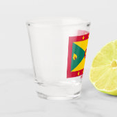 Flagge Grenadas Schnapsglas (Links)