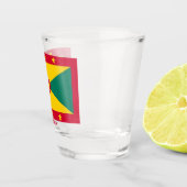 Flagge Grenadas Schnapsglas (Rechts)