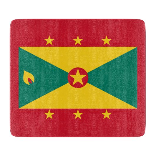 Flagge Grenadas Schneidebrett (Vorderseite)