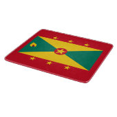 Flagge Grenadas Schneidebrett (Ecke)