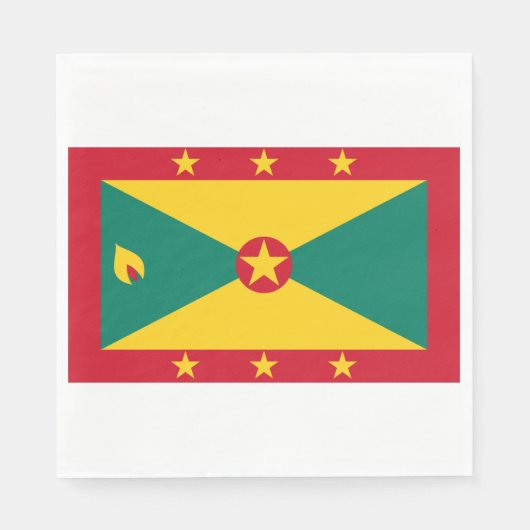Flagge Grenadas Serviette (Vorderseite)