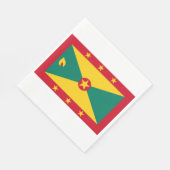 Flagge Grenadas Serviette (Ecke)