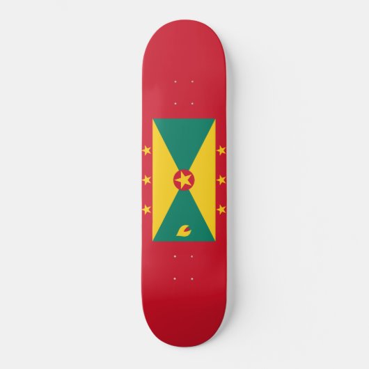 Flagge Grenadas Skateboard (Vorderseite)