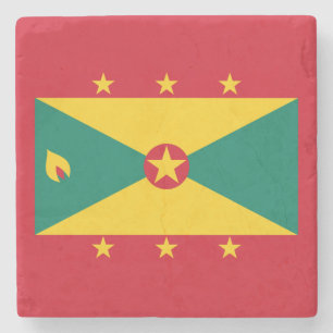 Flagge Grenadas Steinuntersetzer