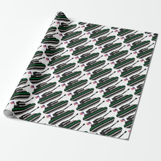 Flagge-Grenze-Behälter-Abziehbild Geschenkpapier (Ungerollt)