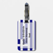 Flagge Griechenland einfacher Identifikation Gepäckanhänger (Rückseite vertikal)