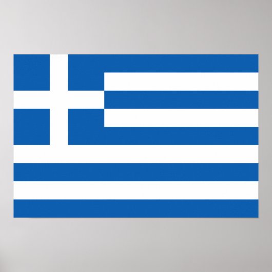 Flagge Griechenlands ‚ΕΛΑλΑ‘ Poster (Vorne)