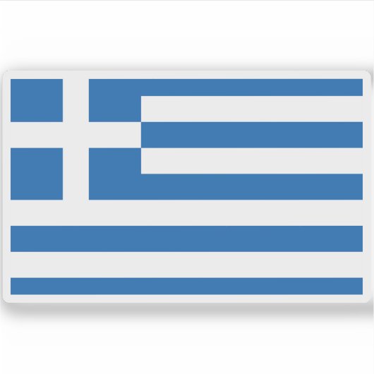 Flagge Griechenlands Aufkleber (Vorderseite)