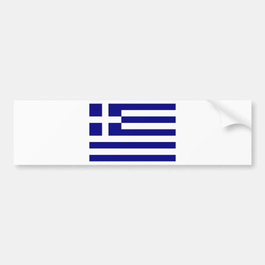Flagge Griechenlands Autoaufkleber (Vorne)