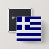 Flagge Griechenlands Button (Vorne & Hinten)