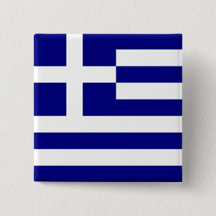 Flagge Griechenlands Button