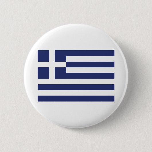 Flagge Griechenlands Button (Vorderseite)