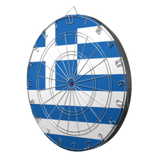 Flagge Griechenlands Dartscheibe (Vorderseite rechts)