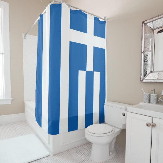 Flagge Griechenlands Duschvorhang (Beispiel)