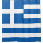 Flagge Griechenlands Duschvorhang (Vorderseite)