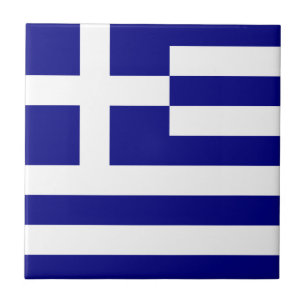 Flagge Griechenlands Fliese