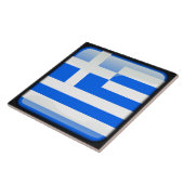 Flagge Griechenlands Fliese (Seite)