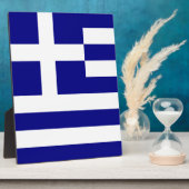 Flagge Griechenlands Fotoplatte (Seite)