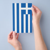 Flagge Griechenlands Griechische Flagge Flyer (Handgriff)