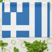 Flagge Griechenlands Griechische Flagge Geschirrtuch (Gefaltet)