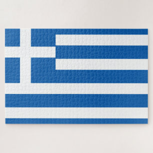 Flagge Griechenlands Griechische Flagge Puzzle