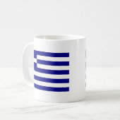 Flagge Griechenlands Kaffeetasse (Vorderseite Links)