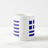 Flagge Griechenlands Kaffeetasse (Mittel)