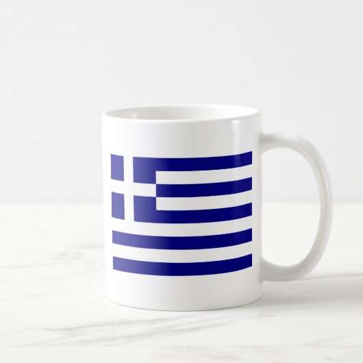 Flagge Griechenlands Kaffeetasse (Rechts)