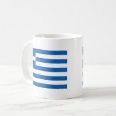 Flagge Griechenlands Kaffeetasse (Vorderseite Links)