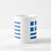Flagge Griechenlands Kaffeetasse (Mittel)