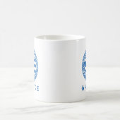 Flagge Griechenlands Kaffeetasse (Mittel)