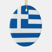Flagge Griechenlands Keramik Ornament (Rechts)