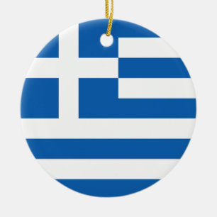 Flagge Griechenlands Keramik Ornament