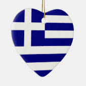 Flagge Griechenlands Keramik Ornament (Rechts)