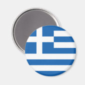 Flagge Griechenlands Magnet (Vorderseite/Rückseite)