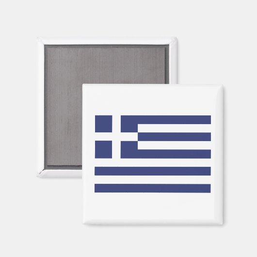 Flagge Griechenlands Magnet (Vorderseite/Rückseite)