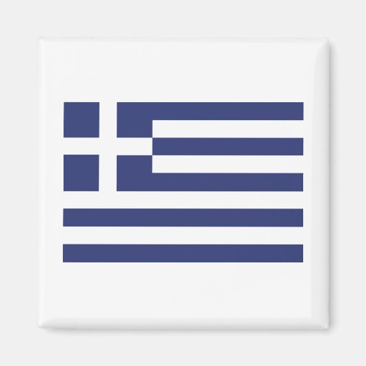 Flagge Griechenlands Magnet (Vorne)