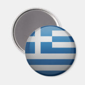 Flagge Griechenlands Magnet (Vorderseite/Rückseite)