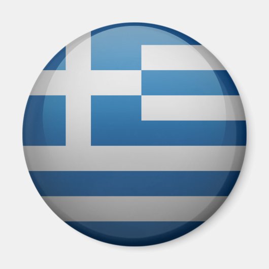 Flagge Griechenlands Magnet (Vorne)